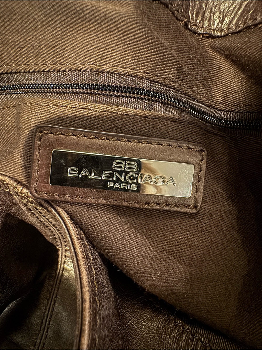 Balenciaga Metallic Bronze Hobo Bag - Picture 7 of 10